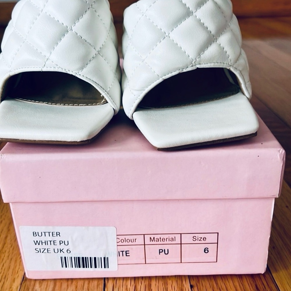 Ego by stassi white Heels womens size 6 - Picture 6 of 7